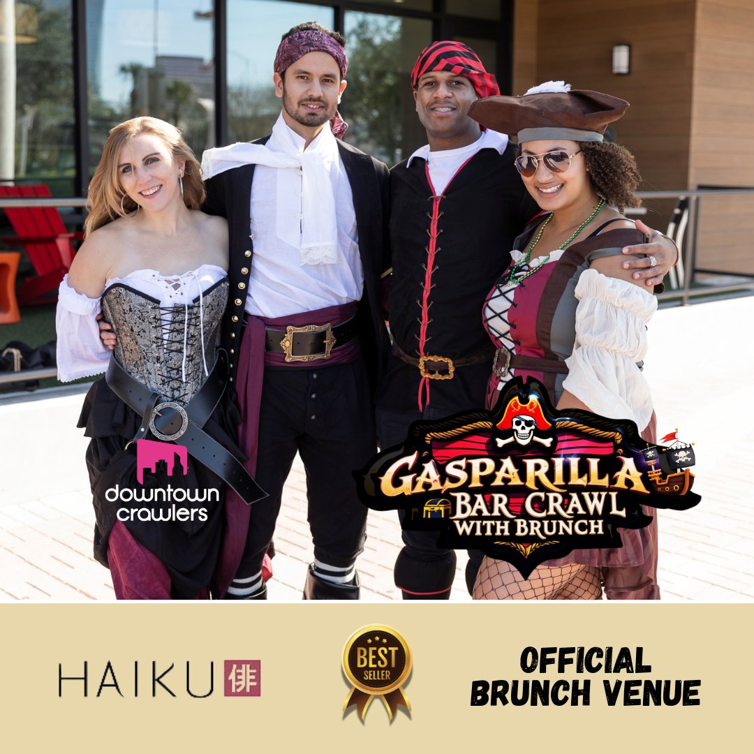 #GasparillaBrunch Spotlight: <a href="/HaikuTampa/">Haiku Tampa</a>
Set sail for an unforgettable #brunch at Haiku, where modern Asian-inspired flavors meet pirate-worthy indulgence. Get fueled and ready for the #Gasparilla adventure ahead!
eventbrite.com/e/8th-annual-g…
