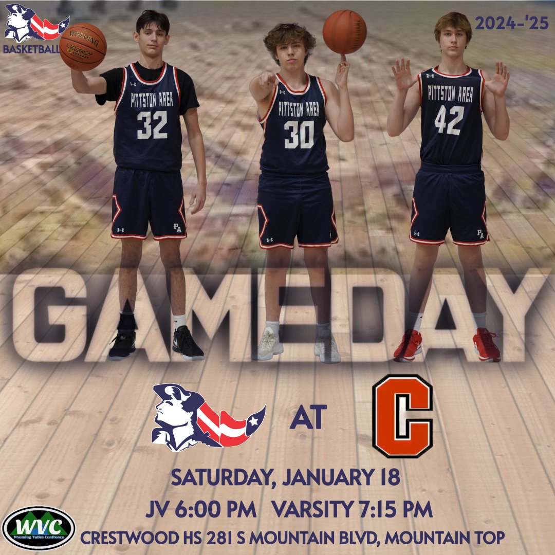 papatriot_bball's tweet photo. GAME DAY! The Patriots(9-6, 4-2) travel to Crestwood tonight to take on the Comets(10-6, 2-4) in a pivotal District 2 5A and WVC match-up. The action gets started with the Freshman at 4:30PM, followed by JV 6PM and Varsity at 7:15PM. Make the trip to support your Patriots. 🏀💪🏀 https://t.co/1uWe18WUie