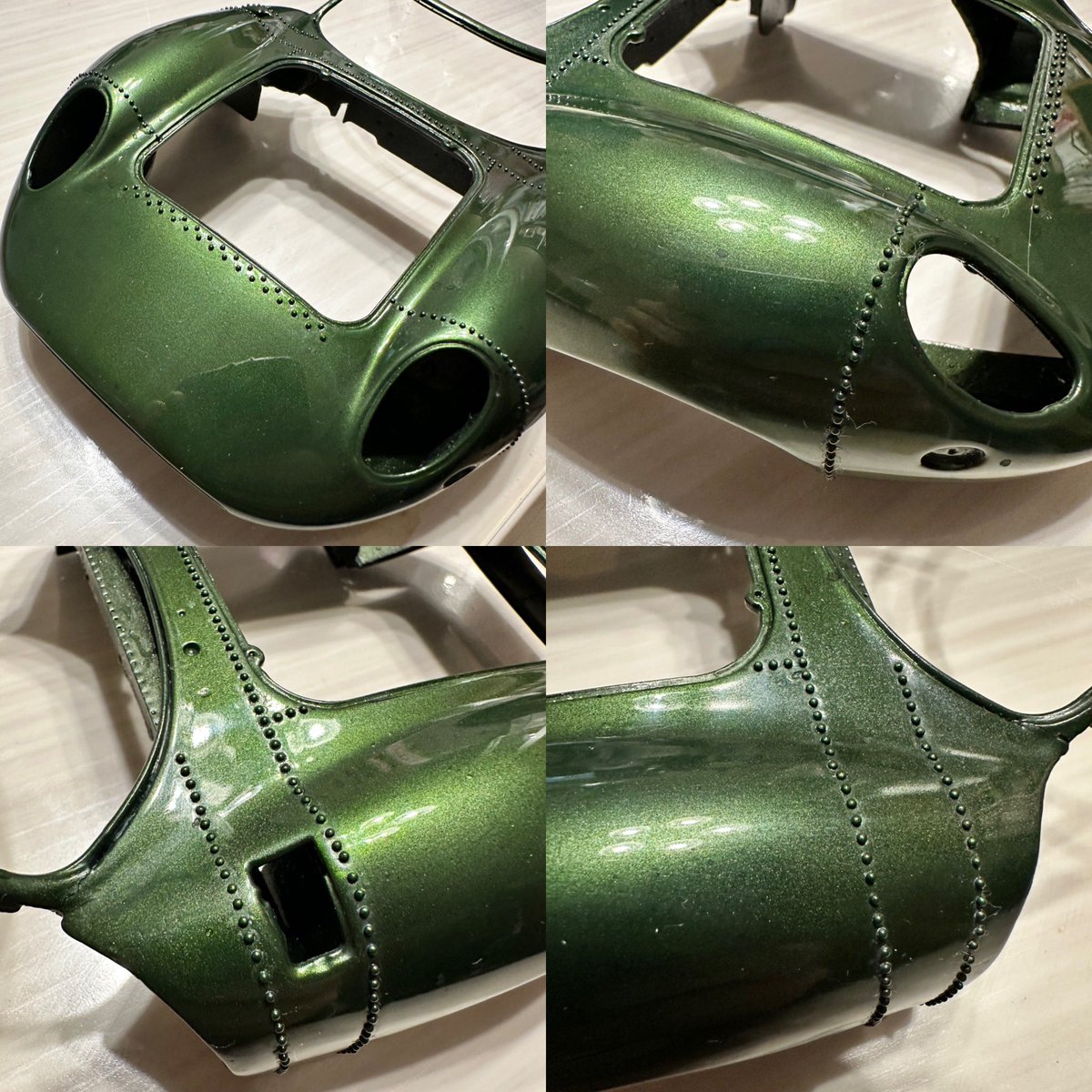tomoparu's tweet photo. #modelfactoryhiro
#XJ13
私はボディの全箇所750本のリベットを全て打ち終わりました。
なかなかかっこよくなりました
#modelfactoryhiro
#XJ13
I've finished hammering in all 750 rivets in the body.
It looks pretty cool now. https://t.co/RgWnIi5q8l