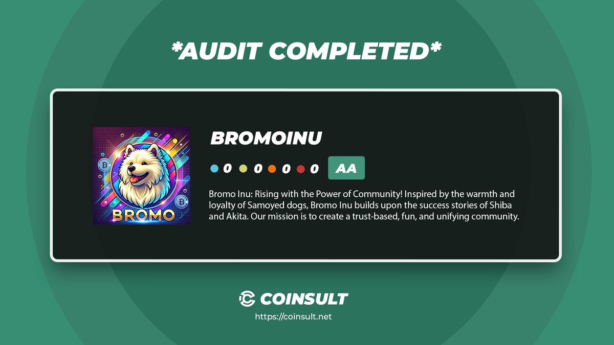 Coinsult - Audits & Development tweet media