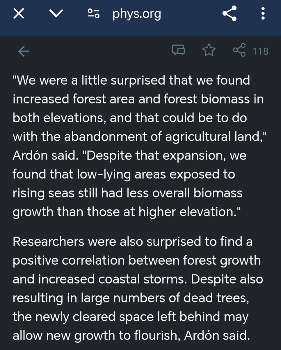 StreetTreck's tweet image. ♻️#Study #examines how #climatechange has #shaped #coastalforests over the #lastdecade🛤️
 
#forestgrowth #data #sealevelrise #storms #environments #midAtlantic #southeastern #Gulfcoasts #UnitedStates #coastalareas #forestarea #forestbiomass #StreetTreck🛤️ 
phys.org/news/2025-01-c…
