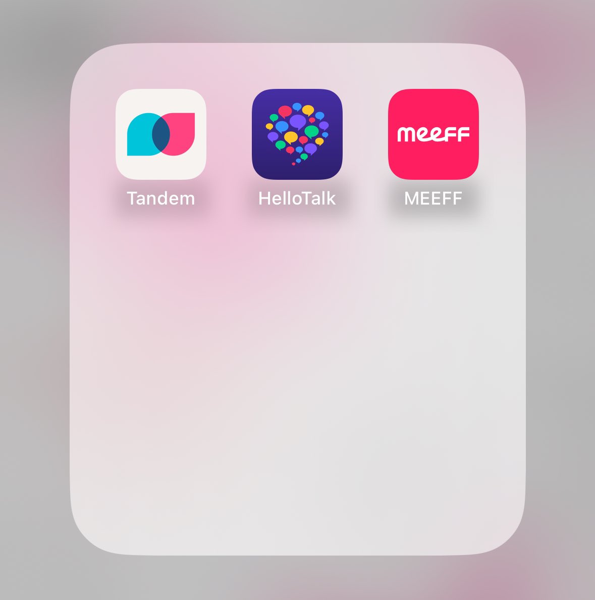 pebblable's tweet photo. <언어 교환 어플들 후기>

일단 전 Tandem, HelloTalk, MEEFF 이 세가지 어플만 지금까지 사용해왔고요 각 어플마다의 차이와 장단점, 사용할 때 팁, 어플을 유료로 사용할 때와 무료로 사용할 때의 차이들을 타래로 풀도록 할게요