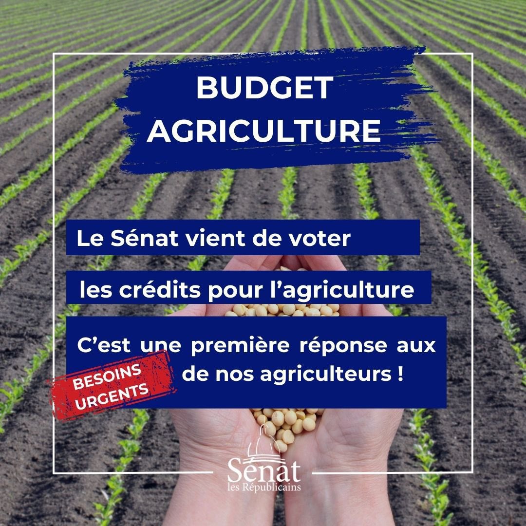 Les Républicains Sénat (@lesrep_senat) on Twitter photo 👉Ce vote constitue une nouvelle étape dans le soutien au monde agricole, après le aides votées dans la première partie du PLF et celles introduites dans le PLFSS.
🌾Le Sénat discutera dans les prochaines semaines la PPL de Laurent Duplomb, qui vise à lever les contraintes sur 👉Ce vote constitue une nouvelle étape dans le soutien au monde agricole, après le aides votées dans la première partie du PLF et celles introduites dans le PLFSS.
🌾Le Sénat discutera dans les prochaines semaines la PPL de Laurent Duplomb, qui vise à lever les contraintes sur