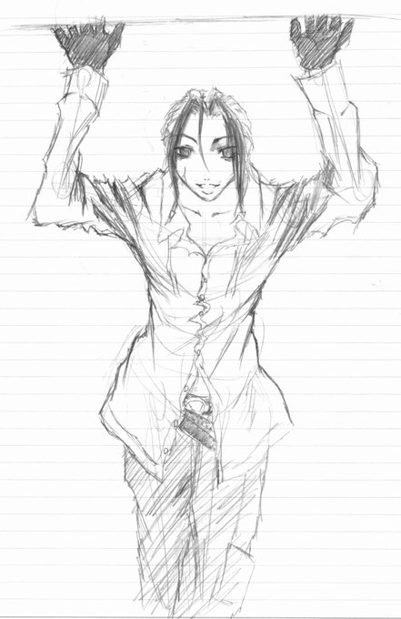 当時ネウロにハマっていたので、ネウロの絵が何点かある。宝石で武装して殴ってくるネウロの絵はなにを思って描いたのだろう 