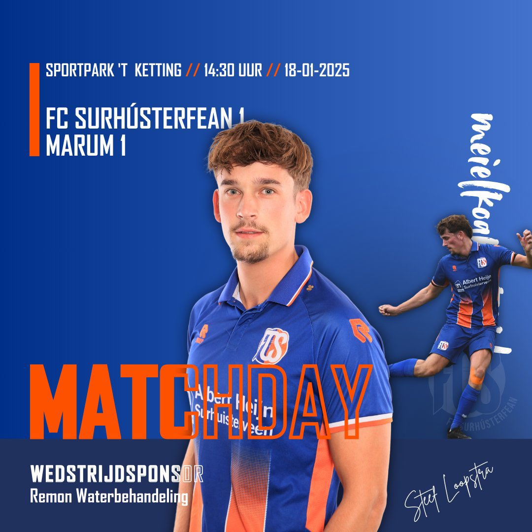 Vandaag de hervatting van de competitie #zinin Heerlijke pot direct tegen Marum #derby En er staat ook nog een periode op het spel 🏆 
Benieuwd of we ons spel van voor de winter kunnen voortzetten en verbeteren💪🔵🟠