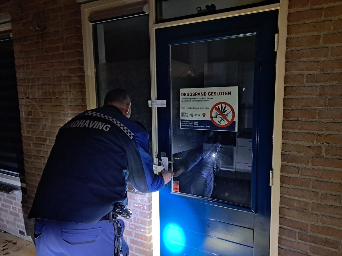 Woning in Tricht gesloten na vondst harddrugs