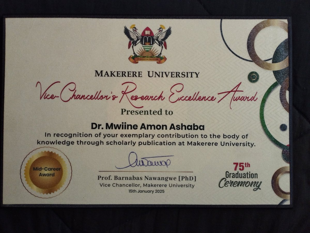 Dr. Amon Ashaba Mwiine; (@amwiine) on Twitter photo On its 75th grad, <a href="/Makerere/">Makerere University</a> celebrated staff contribn to knowledge thru publications. Glad to have contributed critical masculinities in feminist scholarship <a href="/MakerereCHUSS/">Makerere University CHUSS</a> <a href="/Mak_SWGS/">Makerere School of Women and Gender Studies</a> . Thank u <a href="/ProfNawangwe/">Barnabas Nawangwe</a> acknowledgin contribn & mentors <a href="/SsaliSarah/">Sarah N. Ssali</a> <a href="/Josephineahiki1/">Josephine ahikire</a> 👏 On its 75th grad, <a href="/Makerere/">Makerere University</a> celebrated staff contribn to knowledge thru publications. Glad to have contributed critical masculinities in feminist scholarship <a href="/MakerereCHUSS/">Makerere University CHUSS</a> <a href="/Mak_SWGS/">Makerere School of Women and Gender Studies</a> . Thank u <a href="/ProfNawangwe/">Barnabas Nawangwe</a> acknowledgin contribn & mentors <a href="/SsaliSarah/">Sarah N. Ssali</a> <a href="/Josephineahiki1/">Josephine ahikire</a> 👏