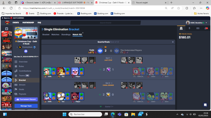 JustGoodMens's tweet photo. Our EU roster (name team to this tournament : The Underrated Players) go on Quartersfinal on the "Chrismas Cup - Oath x Noobs tournament" (saturday 21 december)
#Tournament #BrawlStarsEsport #BSC2025 #JGM #JustGoodMens https://t.co/XKLfchZYeL