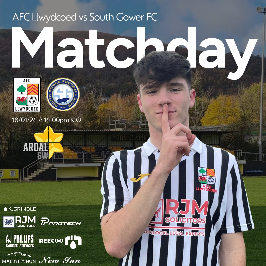 afc_llwydcoed's tweet photo. 𝑴𝑨𝑻𝑪𝑯𝑫𝑨𝒀
🆚 @SouthGowerFC
🏡 Rhiw Dda’r
🕢 14:00pm
#CoedArmy⚫️⚪️ https://t.co/BNGGK7pbea