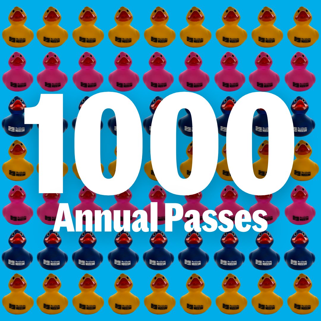 A lot of ducks but even more Annual Pass holders! We recently reached the milestone of 1000 Annual Pass holders, which is just brilliant. Thank you so much for your support. To find out more about our special annual rates, visit eu1.hubs.ly/H0fWmk30
#Museum #Celebration