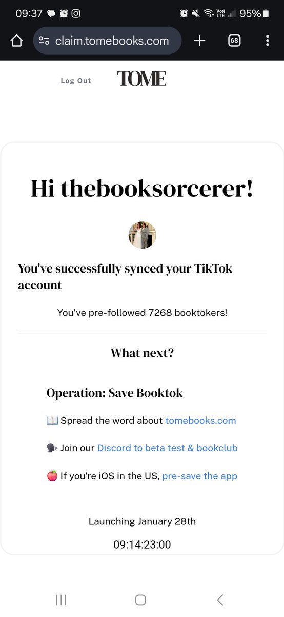// Hey guys.
I came across this tiktok that introduced a new app in replacement for tiktok &amp; I made an account myself too.
It allows you to put a link towards your own tiktok account so that you automatically will follow everyone you do on tiktok once they create an account, too