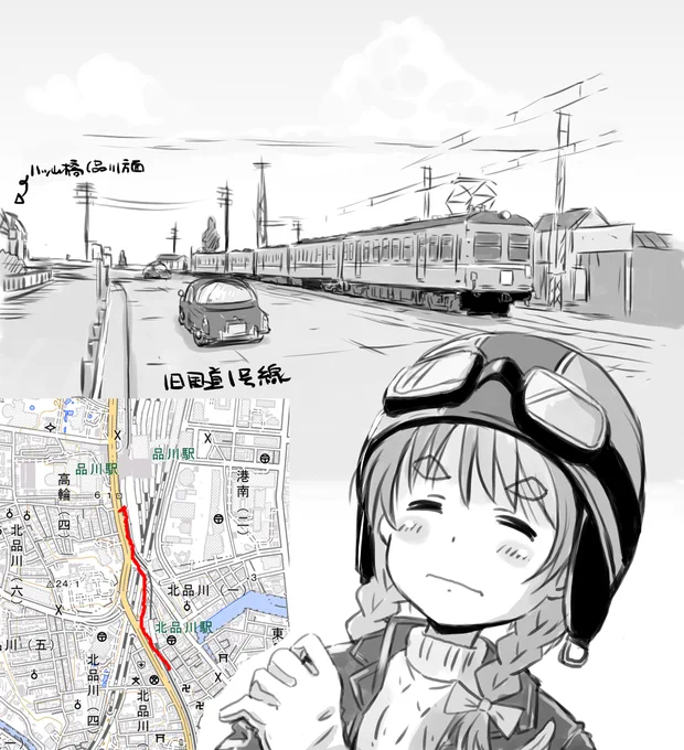 かつて電車が走っていたツイートが結構伸びてるので廃線跡は人気があるのだろうか?
ちなみに京急も昔は一部併用軌道だった時代があったんですよね。車両は普通の車両が走ってるというこのw 