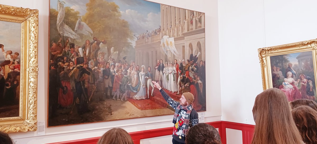 Dans le cadre d'un projet avec le FRAC la Méca, les élèves ont découvert les collections du Musée des Beaux-Arts de Libourne. Le parcours chronologique orchestré par R. Beniguel, chargé des publics a permis de faire un 1er repérage en vue de l'expo finale. @ville_libourne