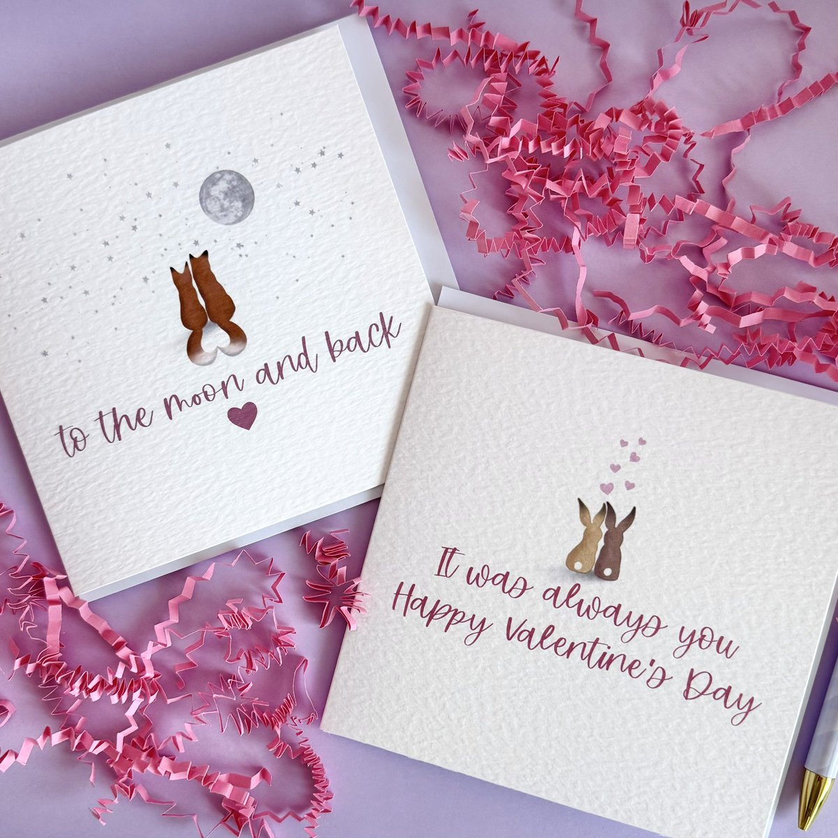 Handmade Valentine's Day cards 🩷 Designed by me and printed in my studio 🥰 #UKGiftAM #UKGiftHour #lovegiftsday #valentinesday #valentinesdaygifts #love #handmade #greetingcards #shopsmalluk #shopindie heatherwdesigns.etsy.com/?section_id=35…