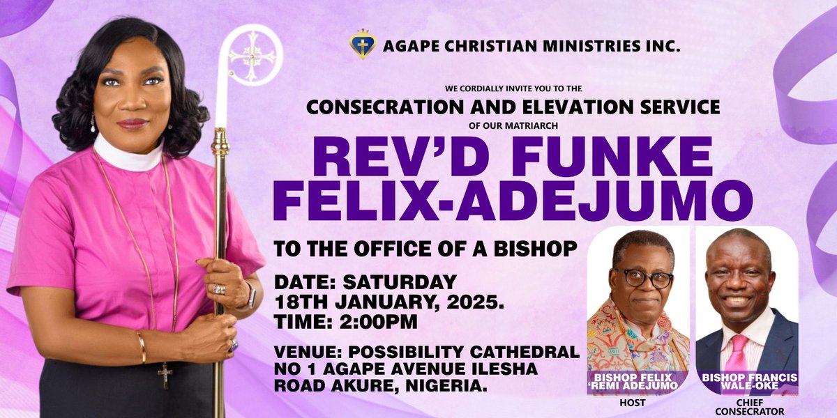 Today🙏

When you are done, please take the Glory God.
I am satisfied just to see you Glorified.

#Godsvessel #BishopElect #Bishop #consecration