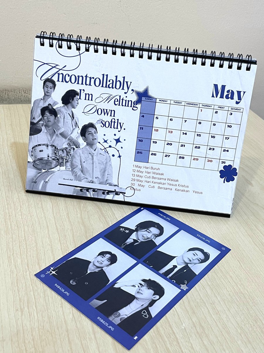 day6confess's tweet photo. interest check! aku habis bikin desk calendar. ada yang mau juga kalo aku open po? drop usn yaa -my6 https://t.co/MfwxUXqhIV