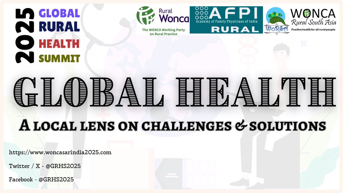 Pratyush kumar (@drpratyush) on Twitter photo Thank you for attending our Pre Global Rural Health Summit webinar on Global Health: A Local Lens on Challenges & Solutions. Hope it’s informative and engaging. We were delighted to receive over 101 registrations from 14 different countries!
<a href="/WoncaWorld/">WONCA</a> <a href="/RuralWonca/">Rural Wonca</a> <a href="/GRHS2025/">Global Rural Health Summit</a> Thank you for attending our Pre Global Rural Health Summit webinar on Global Health: A Local Lens on Challenges & Solutions. Hope it’s informative and engaging. We were delighted to receive over 101 registrations from 14 different countries!
<a href="/WoncaWorld/">WONCA</a> <a href="/RuralWonca/">Rural Wonca</a> <a href="/GRHS2025/">Global Rural Health Summit</a>