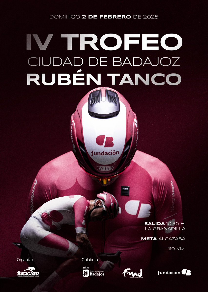 Siguen las inscripciones abiertas 😏❤️

ciclismoextremadura.es/index.php/smar…

<a href="/Ciclismoafondo_/">Ciclismo a Fondo</a> <a href="/_FundacionCB/">Fundación CB</a> <a href="/cope_badajoz/">COPE Badajoz</a> <a href="/cextremadura/">Canal Extremadura</a> <a href="/Ciclismoextrema/">Federación Extremeña de Ciclismo</a> <a href="/ccalas3_Tany/">Tany Nature Team</a> <a href="/BadajozDeportes/">Badajoz Deportes</a>