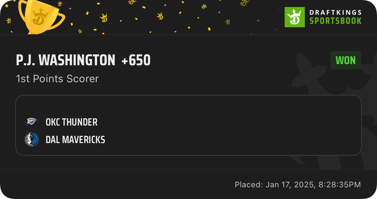Skeed_Pakk's tweet photo. 4 First Basket straight’s yesterday🏀 🍀🍀

3rd day in a row cashing 🔥🔥🔥

Join the discord to see more plays 
                            ⬇️
https://t.co/ekE8lAFeKz 
                            ⬆️
@NoremTrades @NoremTrades https://t.co/pfV9cuepRF