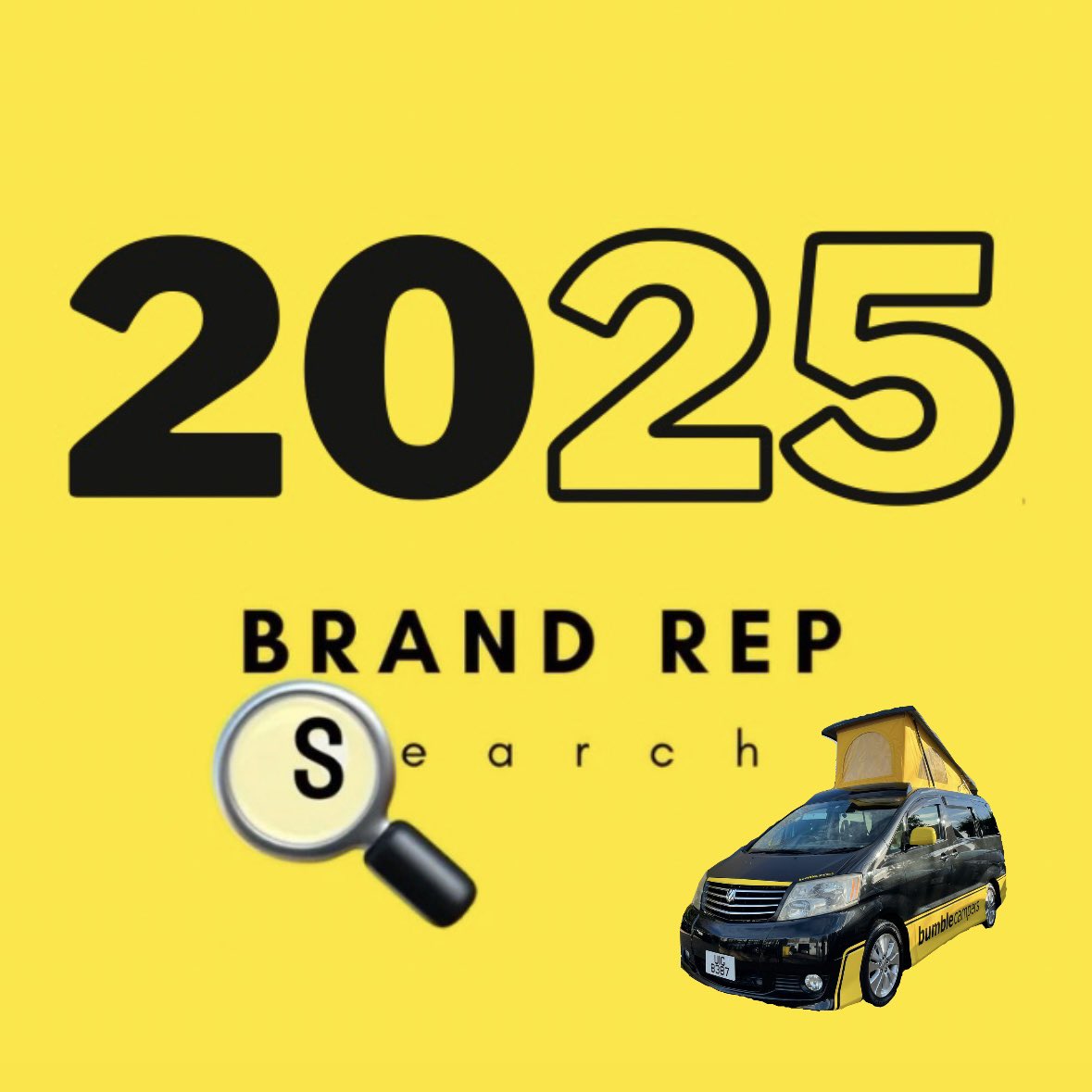 The 2025 Bumble Brand Rep Search is ON!   Apply now on Instagram 🐝 #campervan #brandrepsearch