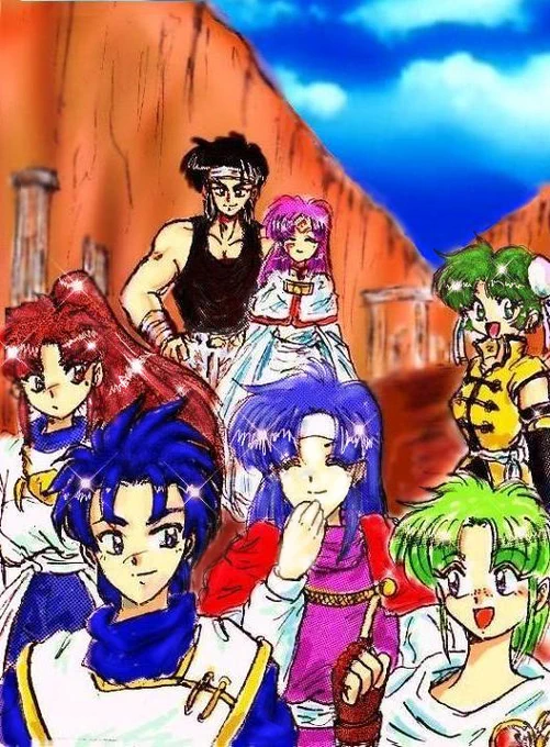  「レナス」というキャラで魔法剣士になります。博識でセルジオたちにとって頼れる存在ではありますが名前以外、自分語りをしない為色々と謎が多い人物です。 