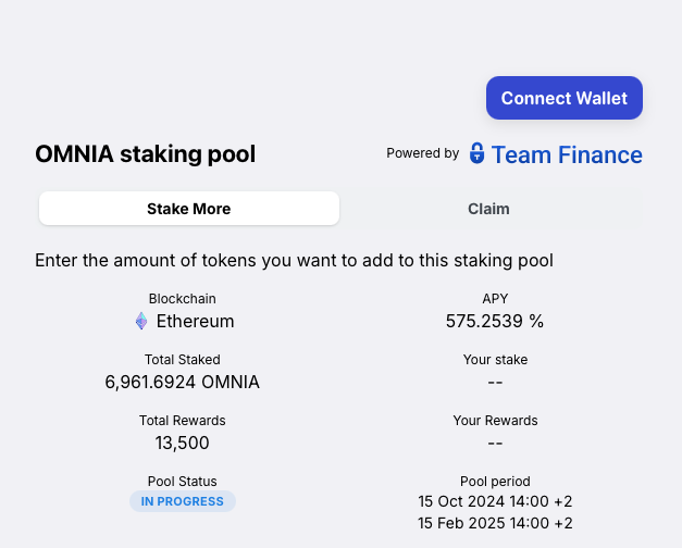Y’all are just standing there, and I’m over here enjoying 500% APY yields.
🤫staking.omniatech.io