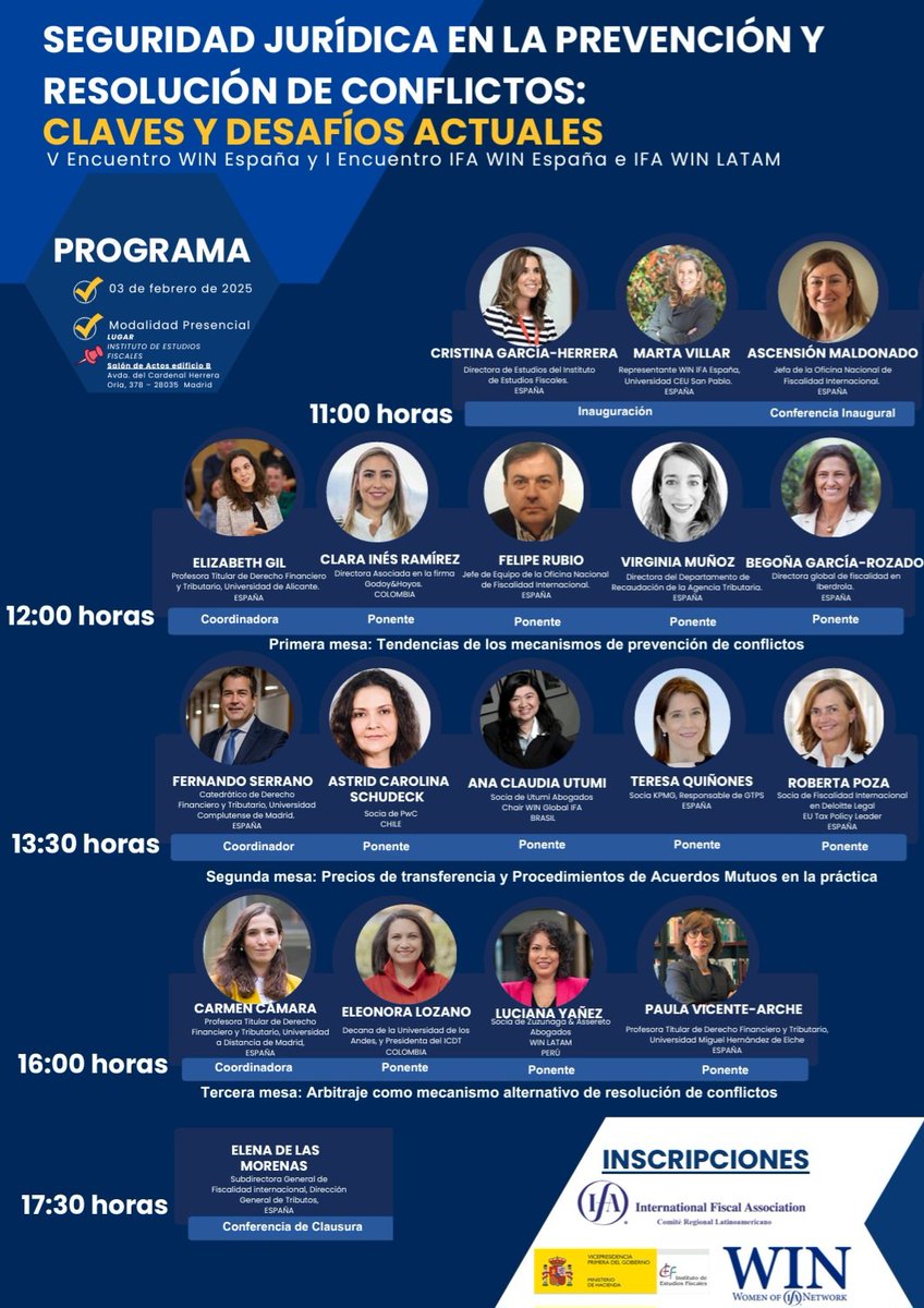 📢 El próximo 3 de febrero celebramos en el <a href="/IEF_ES/">IEF España</a> el I Encuentro IFA WIN España e IFA WIN LATAM
✍️Inscríbete!