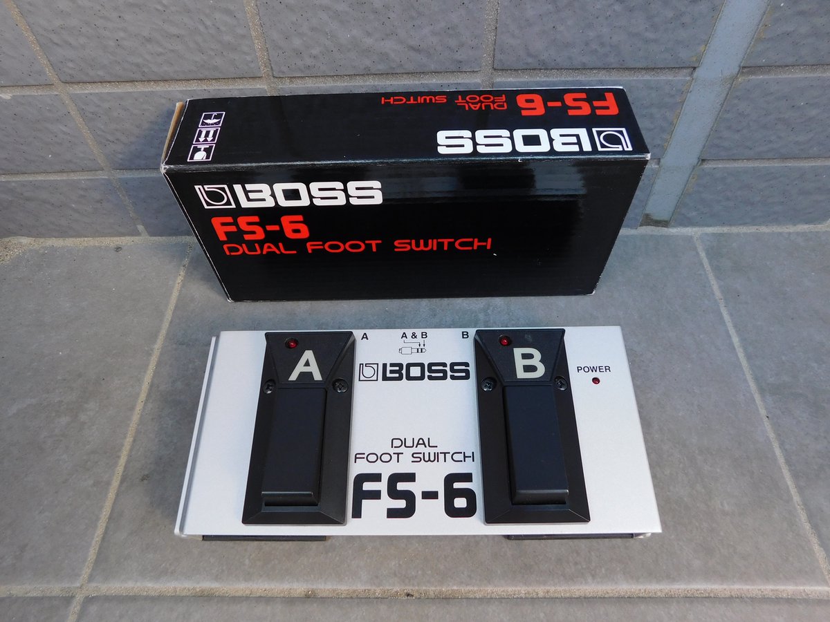 MARUYAHiroshima's tweet image. 【入荷情報】
２つのフット・スイッチが一体化されたモデル
ラッチ／モーメンタリーの切り換えはもちろん、極性も切り換え可能

★詳細はホームページで★
hiroshima-maruya.com/products/effec…

#boss #ボス #FS6 #bossfs6 #フットスイッチ #デュアルフットスイッチ #中古
#楽器買取 #中古楽器 #マルヤ #広島
