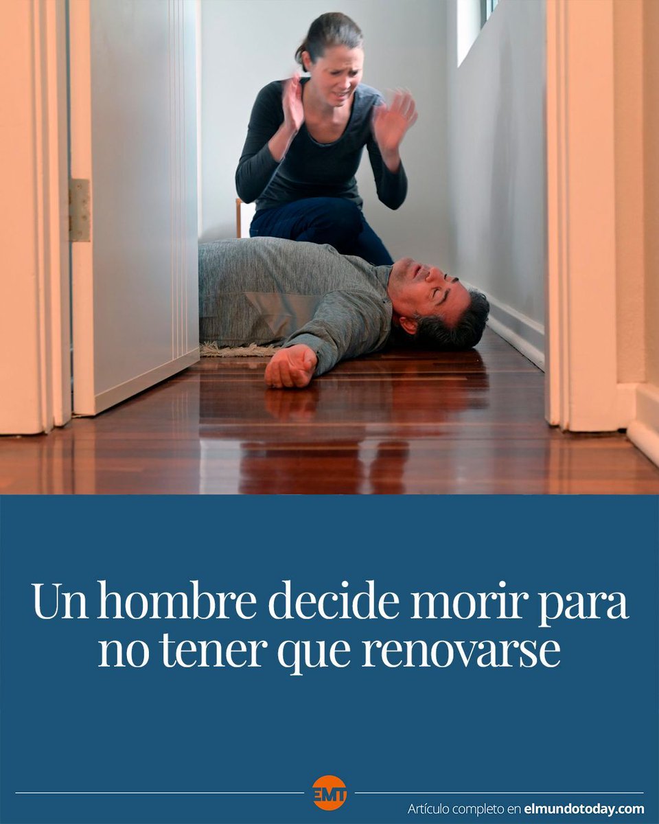 Un hombre decide morir para no tener que renovarse: elmundotoday.com/2021/07/un-hom…