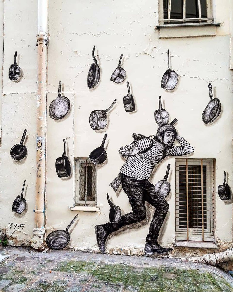 PatrickFavrel's tweet image. #StreetArt by #Levalet &amp;amp; #CharlesLeval in #Paris 18th Montmartre 📸17/1/2020