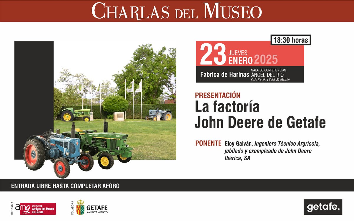 La factoría John Deere de Getafe
#CharlasMuseo #MuseoVirtualGetafe