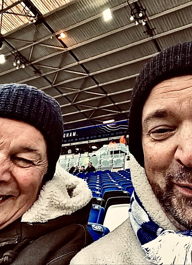 It’s not the most flattering of photos but it shows the bond me and my Dad have. We get to St Andrews early. A couple of hours together, rambling conversation, talking about everything and watching the Blues. Father and son time. #BCFC #BirminghamCity #KRO #Blues