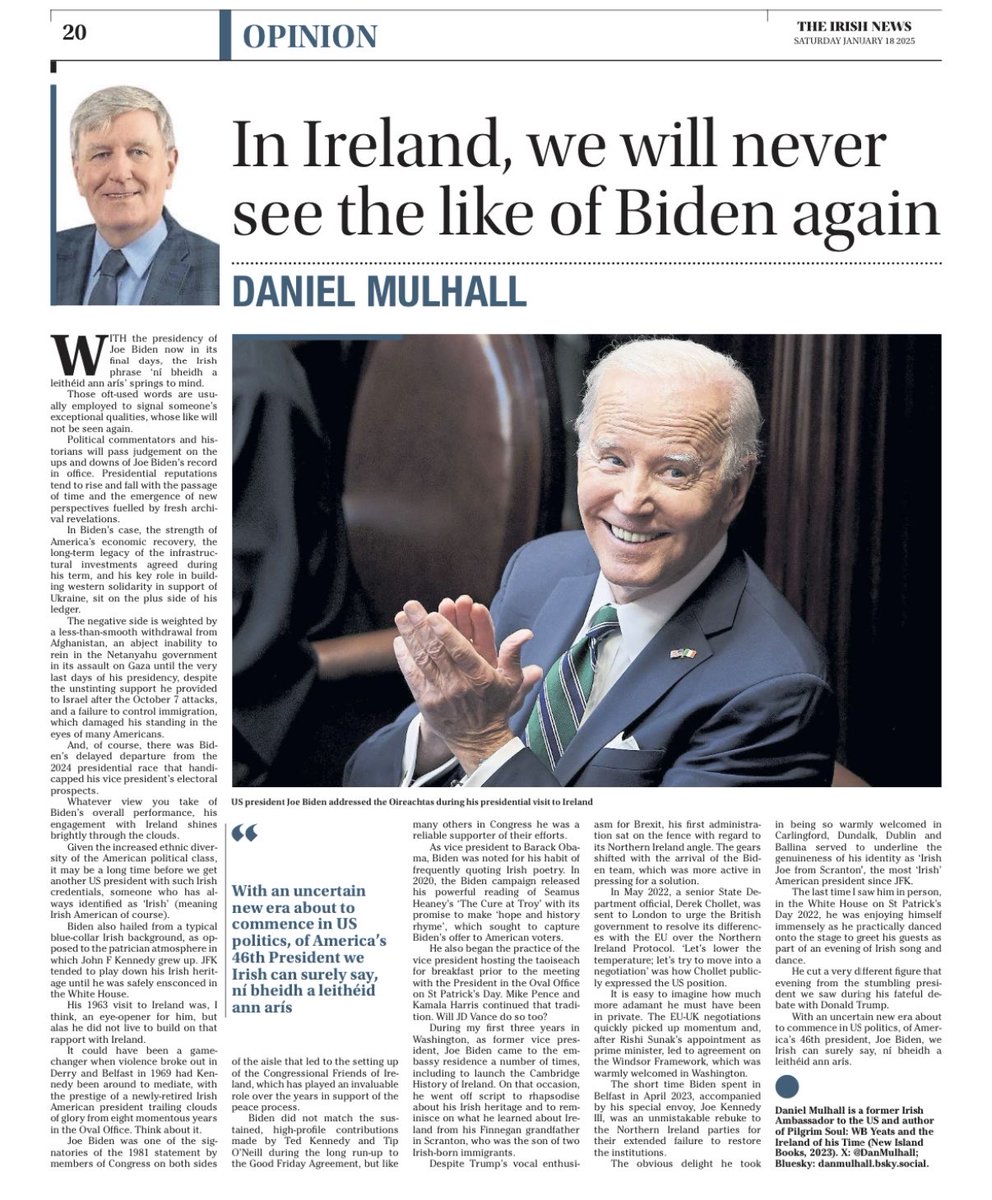 PolDeBuitleir's tweet photo. For most Irish citizens Joe Biden will be forever known as the genocide enabler of Palestine supplying the bombs and weapons and political support that has killed nearly 50,000 Palestinians 70% of whom were women and children

This ultimately will be Biden’s legacy https://t.co/yS0UVCPWDs