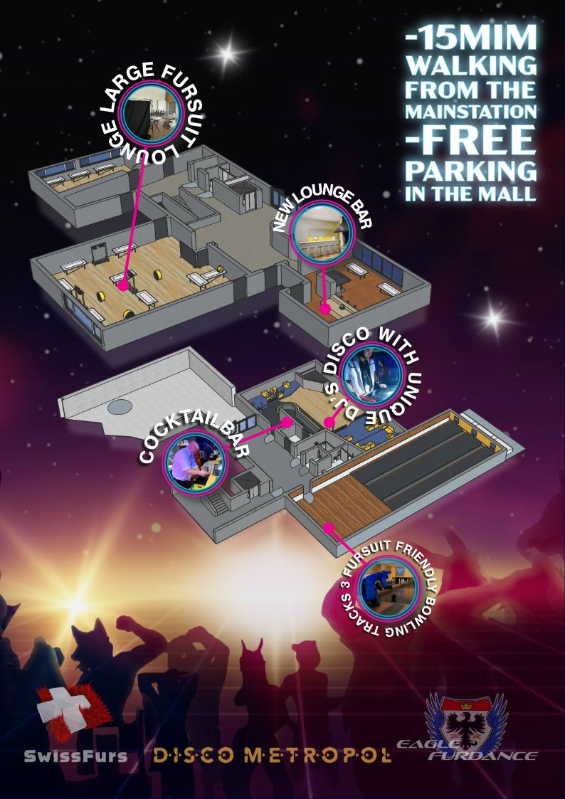 EagleFurdance's tweet photo. Big announcement! Eagle Furdance is coming back to on the 22.03.2025! We offer beside our dance and amazing music from our DJ a bowling alley, Fursuit Lounge and next to it a our Lounge Bar.
More information and Registration opening on https://t.co/FZHpnytzxW #EFD8 https://t.co/zfPHAVM5By