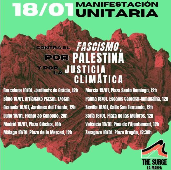 PcpSol's tweet photo. No olvidéis asistir o apoyar https://t.co/UQdCnjCehy
#thesurgeinternational #justiciaclimatica #contraelfascismo #NOesGuerraesGenocidio https://t.co/q0OQ0Pcv4y