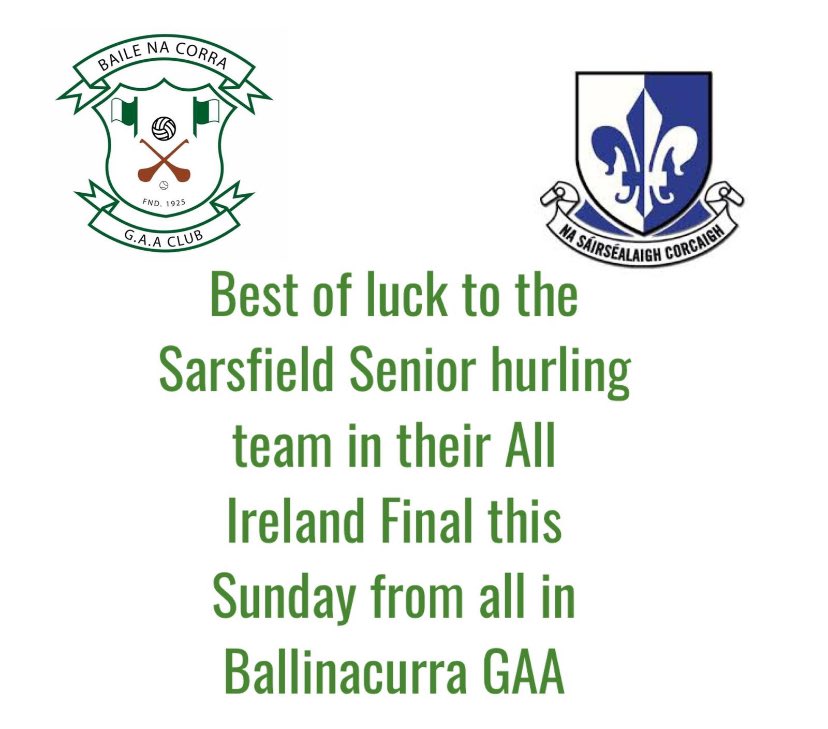 BAILE NA CORRA GAA (@ballinacurra1) on Twitter photo 