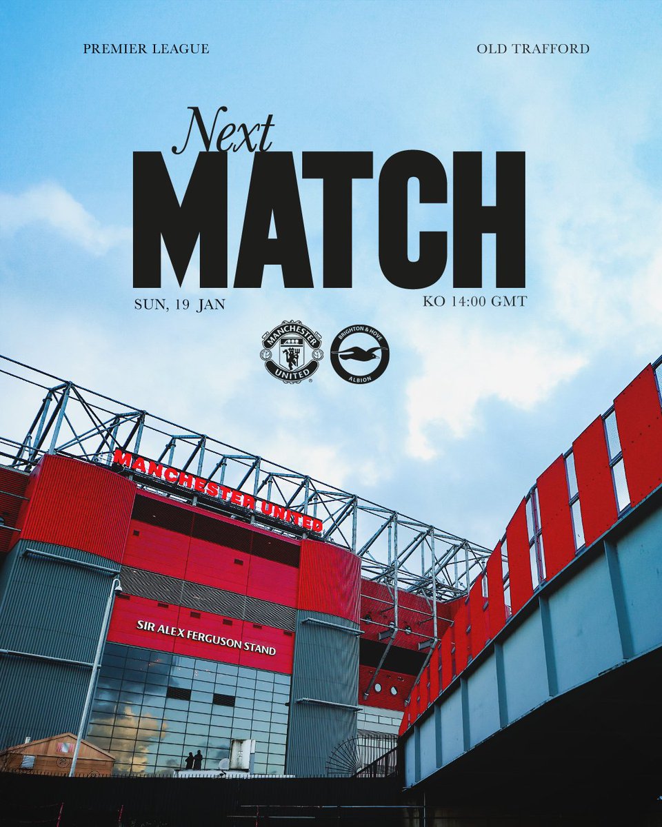 Back at Old Trafford tomorrow.

#MUFC || #PL