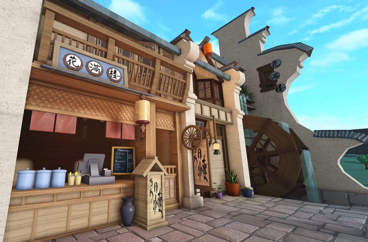 jiangnan style street 

built based off of concept art by 於菟 on artstation :)

#bloxburgbuilds #bloxburg