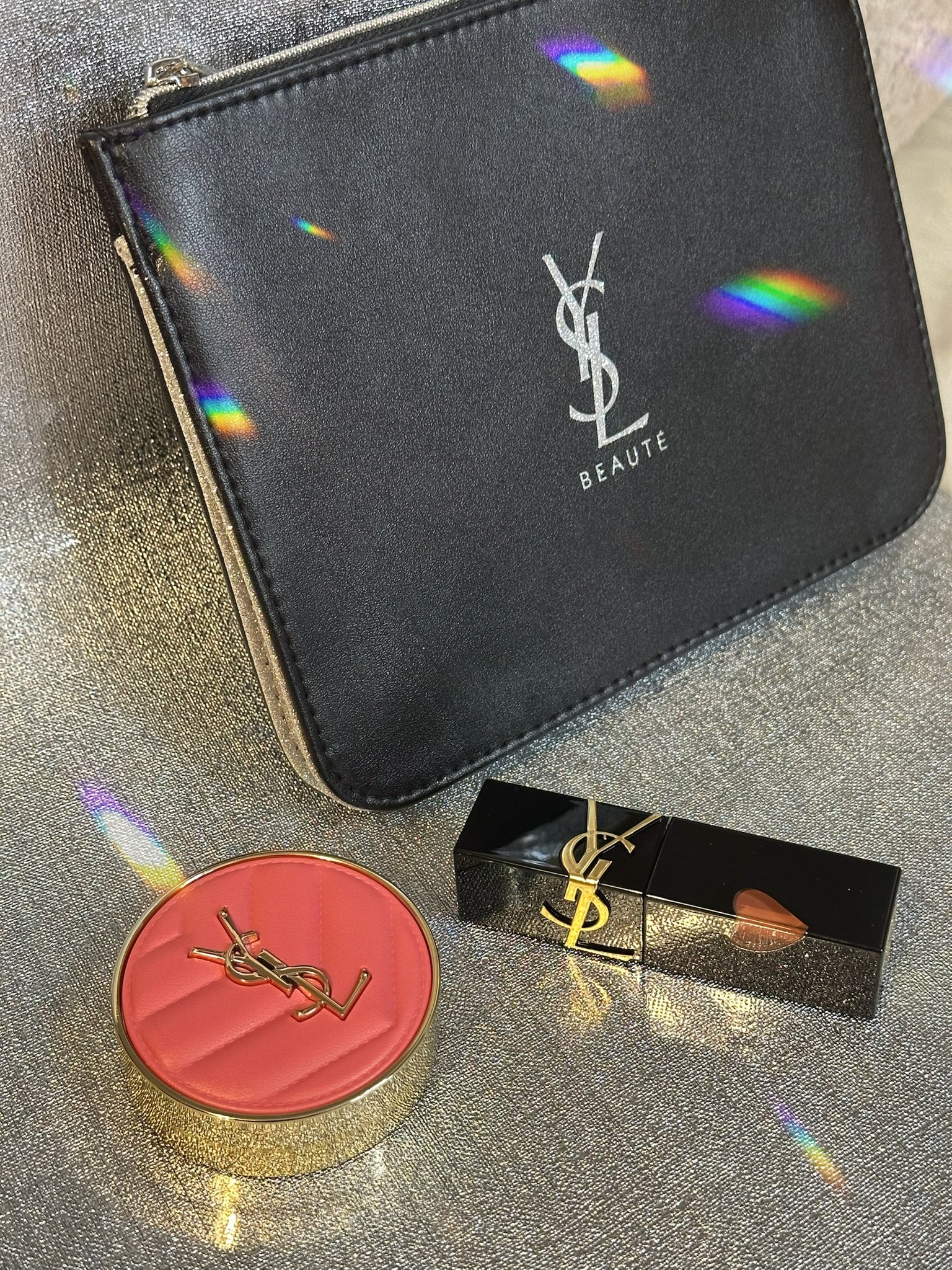 YSL 93 - レストレス ロゼ [シマリー] ジューシーなローズネクター YSL メイクミーブラッシュ パウダー S / イヴ・サンローラン