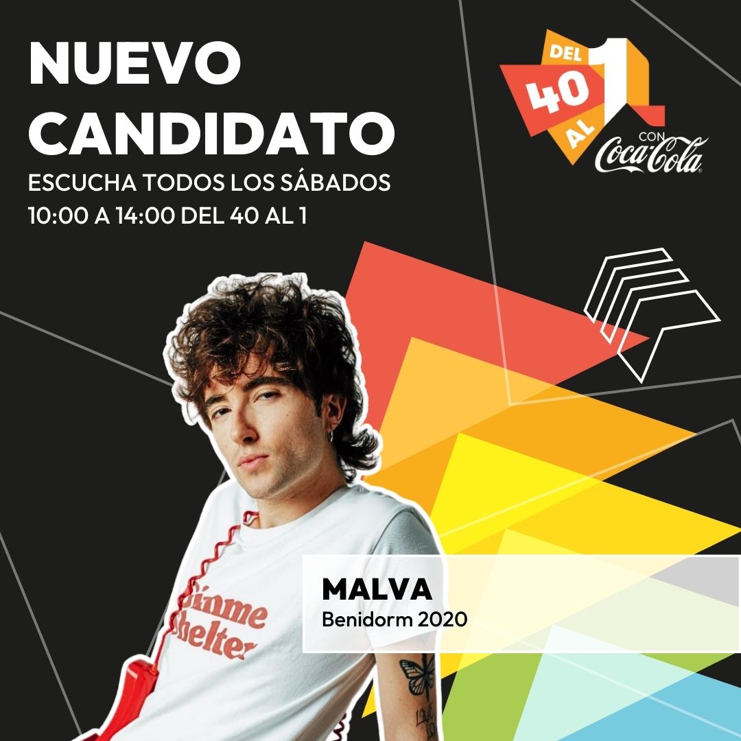 Del40al1_es's tweet photo. 🚀¡Presentamos nuevo candidato a entrar en lista! 

❤️¡Enhorabuena, @Malva_carlos ! Una canción con un rollito contagioso que ocupará esa "lista de espera" para hacerse con un puesto de la lista más importante del país en #Del40al1CocaCola 

📻Sonando en directo, BENIDORM 2020📻 https://t.co/uhqKTMFFUb