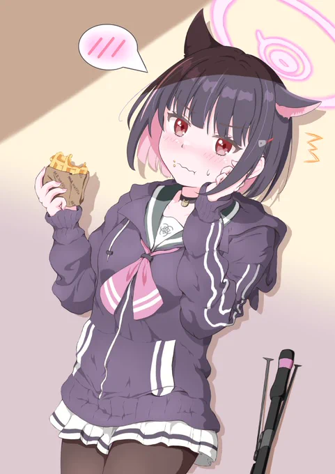 杏山カズサASMR発売記念に、前描いたカズサのイラストうっかり先生に見つかったシーン#BlueArchive #ブルアカ 