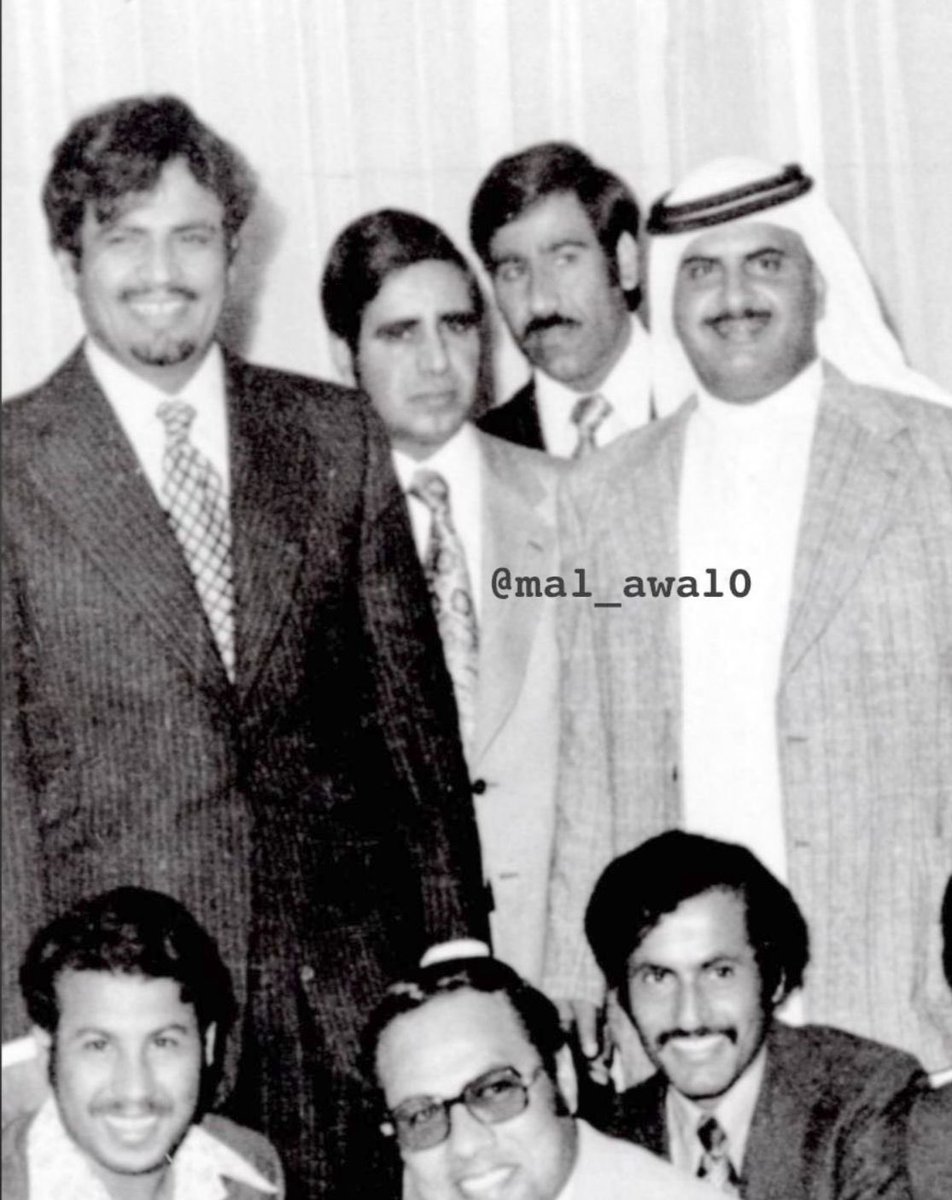 alshaykh502's tweet photo. من اليمين وقوفا محمد بن شعيل العطية رحمه الله - أحمد عبدالرحيم الانصاري - الشيخ حمد بن محمد بن جبر ال ثاني -  #الشيخ_سحيم_بن_حمد آل ثاني رحمه الله ومن اليمين جلوسا أحمد المهندي فالح حمد القحطاني  رحمه الله في الاردن  منتصف السبعينات

#الشيخ_سلطان_بن_سحيم 
#الشيخة_منى_بنت_جاسم_الدوسري 
#الدواسر 
#بني_تميم