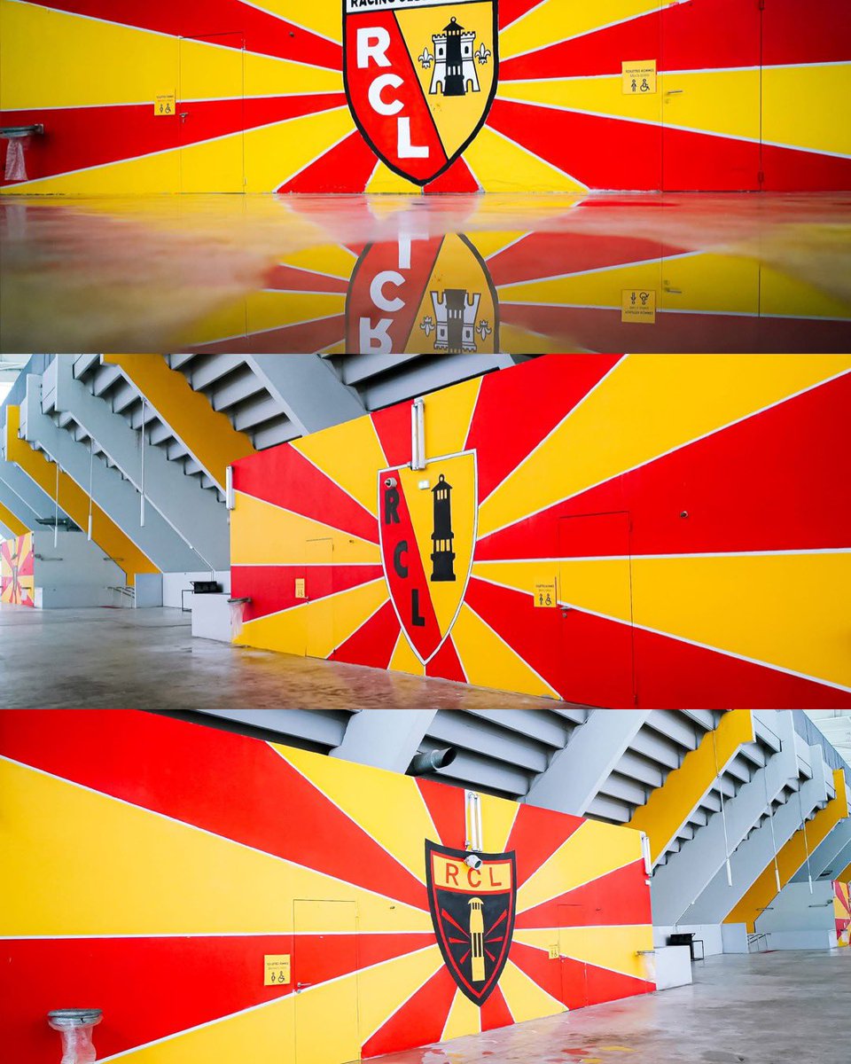 lbpubliclensois's tweet photo. 🚨 Les trois nouvelles fresques réalisées par les Red Tigers à l’intérieur de la Tribune Xercès 😍🖌️🏟️

Un magnifique travail 👏❤️💛 #RCLens https://t.co/6R6qhZ3i2w