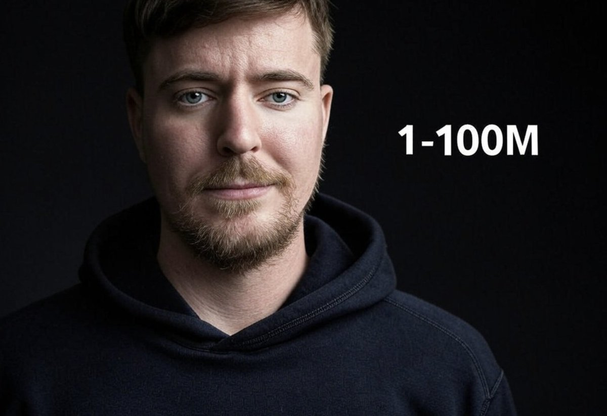 1to100M's tweet photo. Imagine the first Token with the same concept of @MrBeast. 

The first Token rewarding whoever hold it and giving away prices. 

Our financial freedom can be that easy to get. 

#TokenLaunch #Blockchain #CryptoRevolution #DecentralizedFuture https://t.co/JlF5k0e6GE