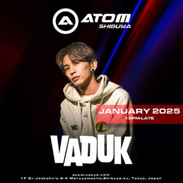 atom_tokyo_info's tweet photo. 1/18 ATOM SHIBUYA Saturday
@dj_imoto_ @djmii_m 
@kur0308 @DJMitsu3 https://t.co/RGprTSwXhO