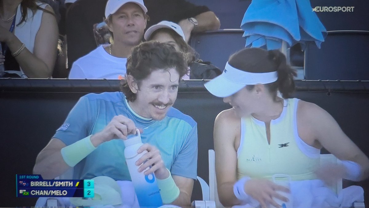 smithynators's tweet photo. @jpatsmith and Kim Birrell, AO mixed doubles 1st round win 🔥 A fun match with great energy and brilliant tennis! 😀 #WatchMoreDOUBLES #TeamQld https://t.co/G8e1aySwLK