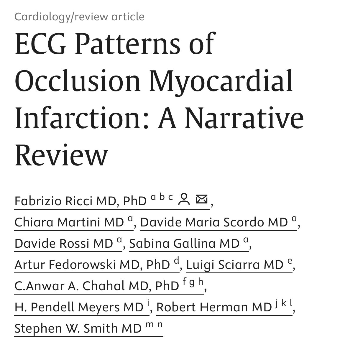 martini_chia's tweet photo. Thrilled to share the publication of our new paper: “ECG Patterns of Occlusion Myocardial Infarction” in Annals of Emergency Medicine.
https://t.co/FfaarRc02Q https://t.co/3KbPKLzrG5