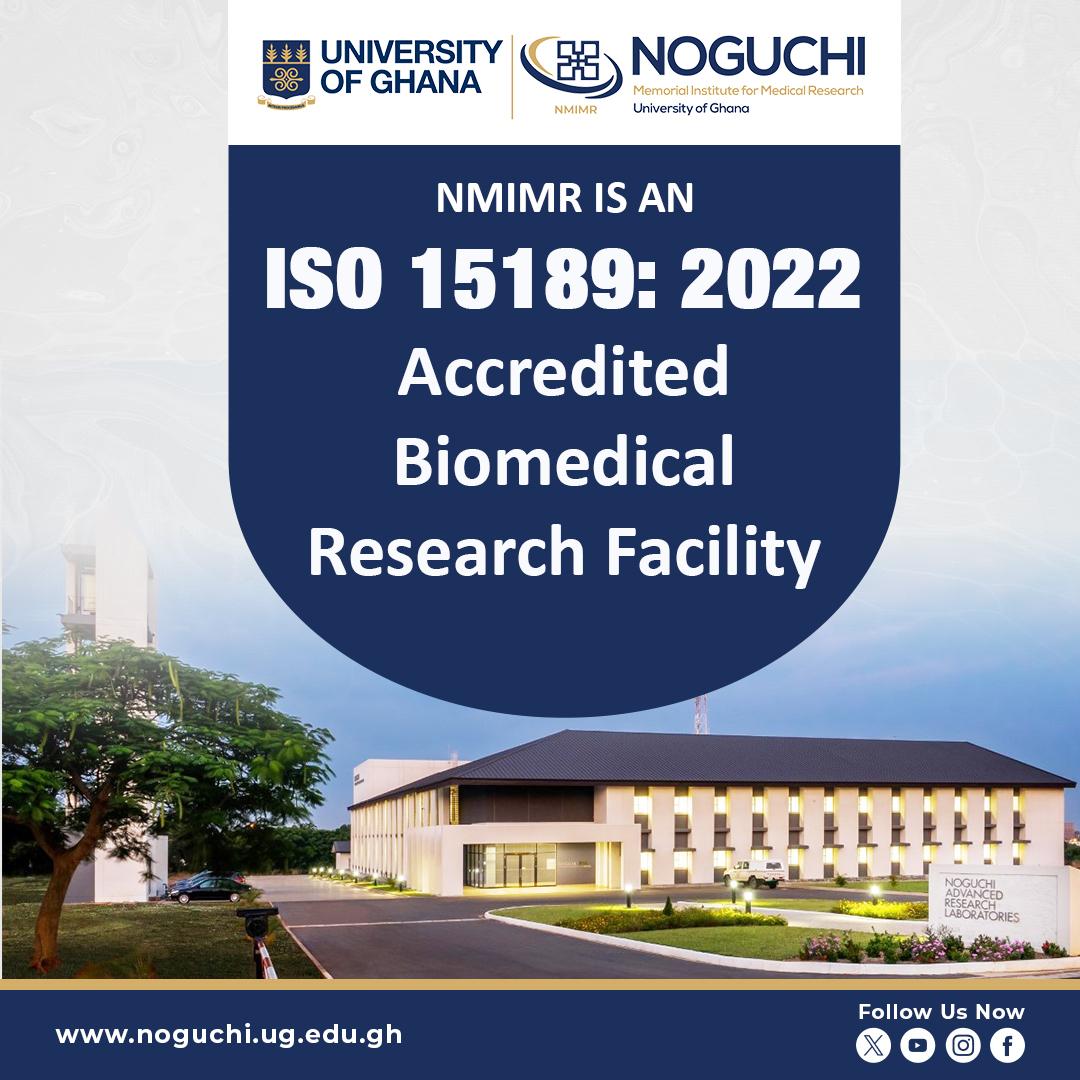 NMIMR is  ISO 15189:2022 accredited, underscoring our commitment to advancing research excellence and quality management systems.

We appreciate all staff and <a href="/jica_direct_en/">JICA - Japan International Cooperation Agency</a> for their contributions to this success.