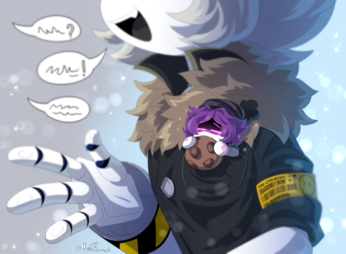 MegBanned's tweet photo. Cookie! 🍪

#Murderdrones #murderdronesfanart https://t.co/R2Z1xIwAiq