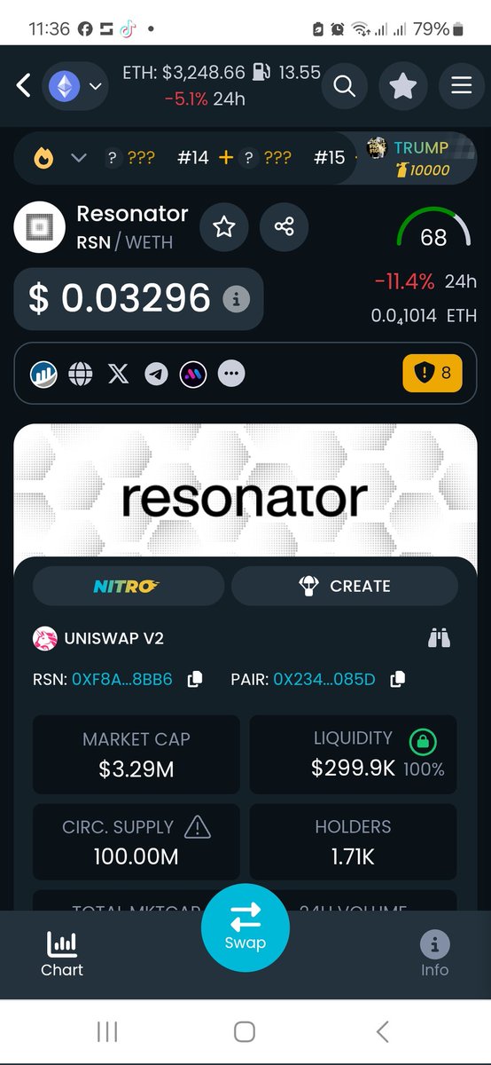 I'm gonna keep Buying as long as the market allows me.
💰 🤑 💸 
Under 0.05 cents seem to be a GIVEN 10 x or more in 2025 🔥 💣 
$RSN people and community , enlighten me...
I am an investor,  not a tech freak of nature...
How good of a product are @resonator_io
Building?!